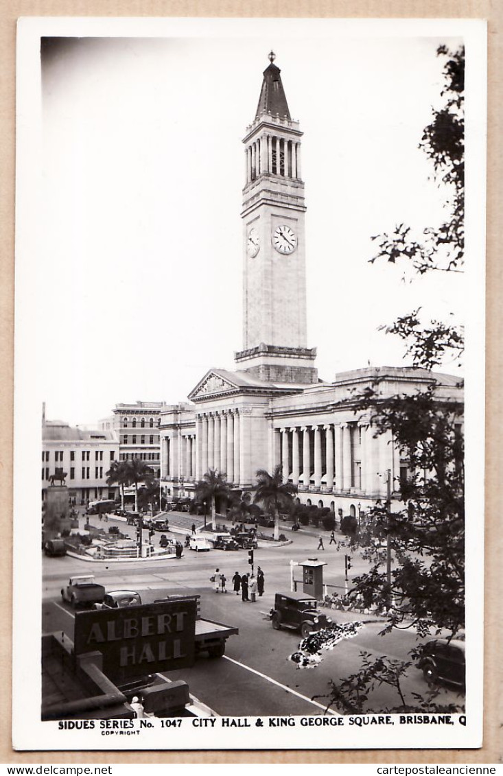 2323 /  ️ Peu Commun BRISBANE Queensland (QLD) City ALBERT Hall KING GEORGE Square 1930s SIDUES séries N° 1047