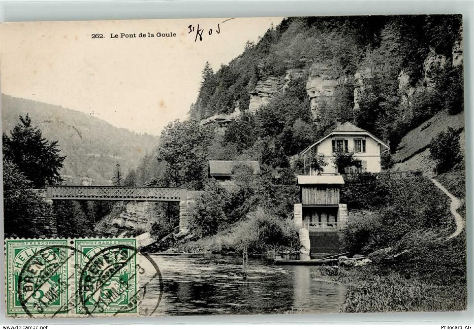 2340 Le Noirmont Le Peu-Péquignot 1905 - Pont de la Goule - 10610718