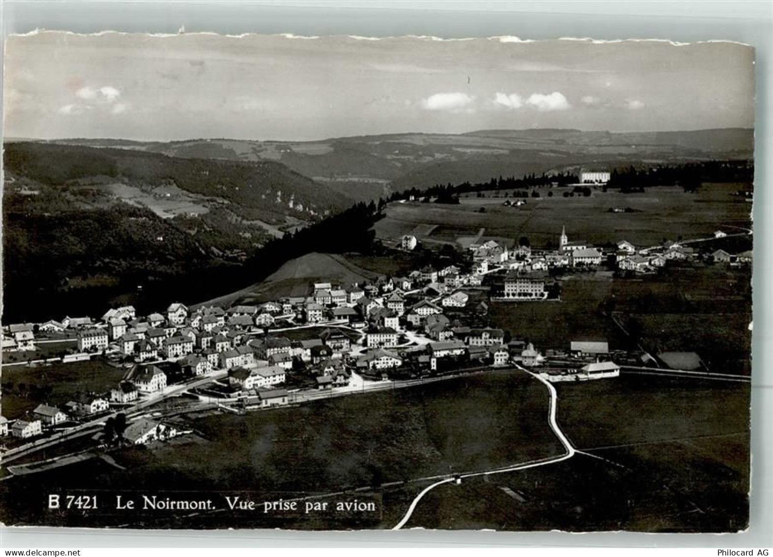 2340 Le Noirmont Le Peu-Péquignot Foto AK Fliegeraufnahme - 38022627