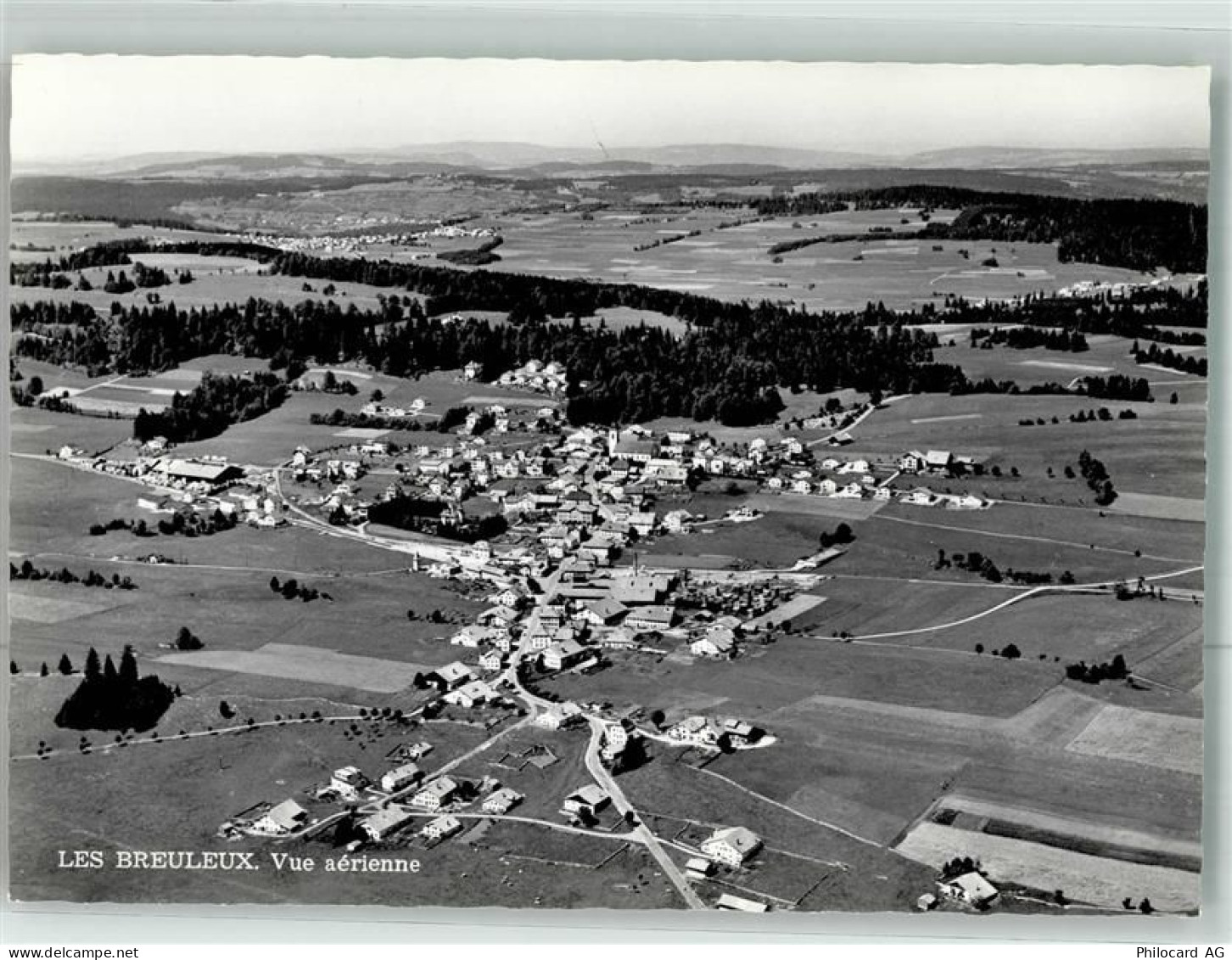 2345 Les Breuleux Foto AK Fliegeraufnahme - 38022294