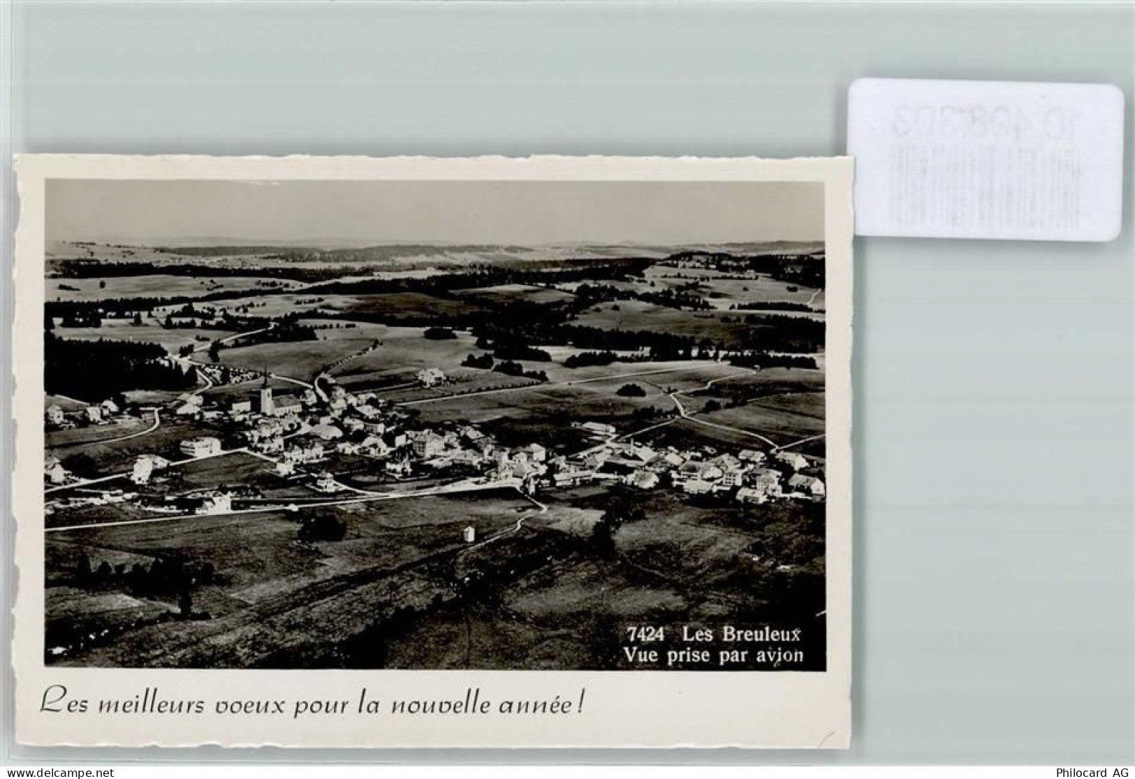 2345 Les Breuleux FOTO KEINE AK Foto 10cm x 7cm Fliegeraufnahme Neujahrs... - 10498303