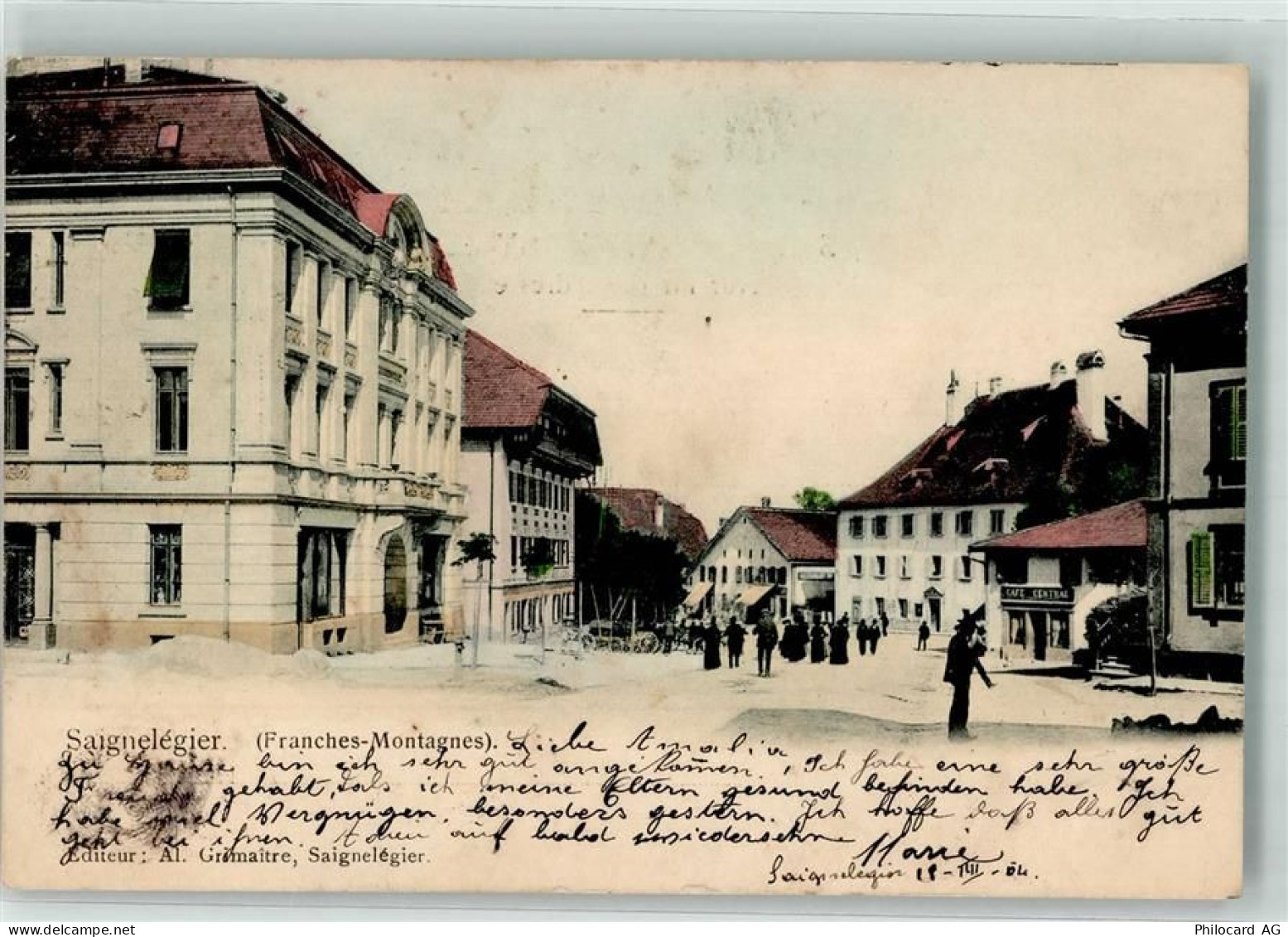 2350 Saignelégier 1904 - Stauchung - 13289460