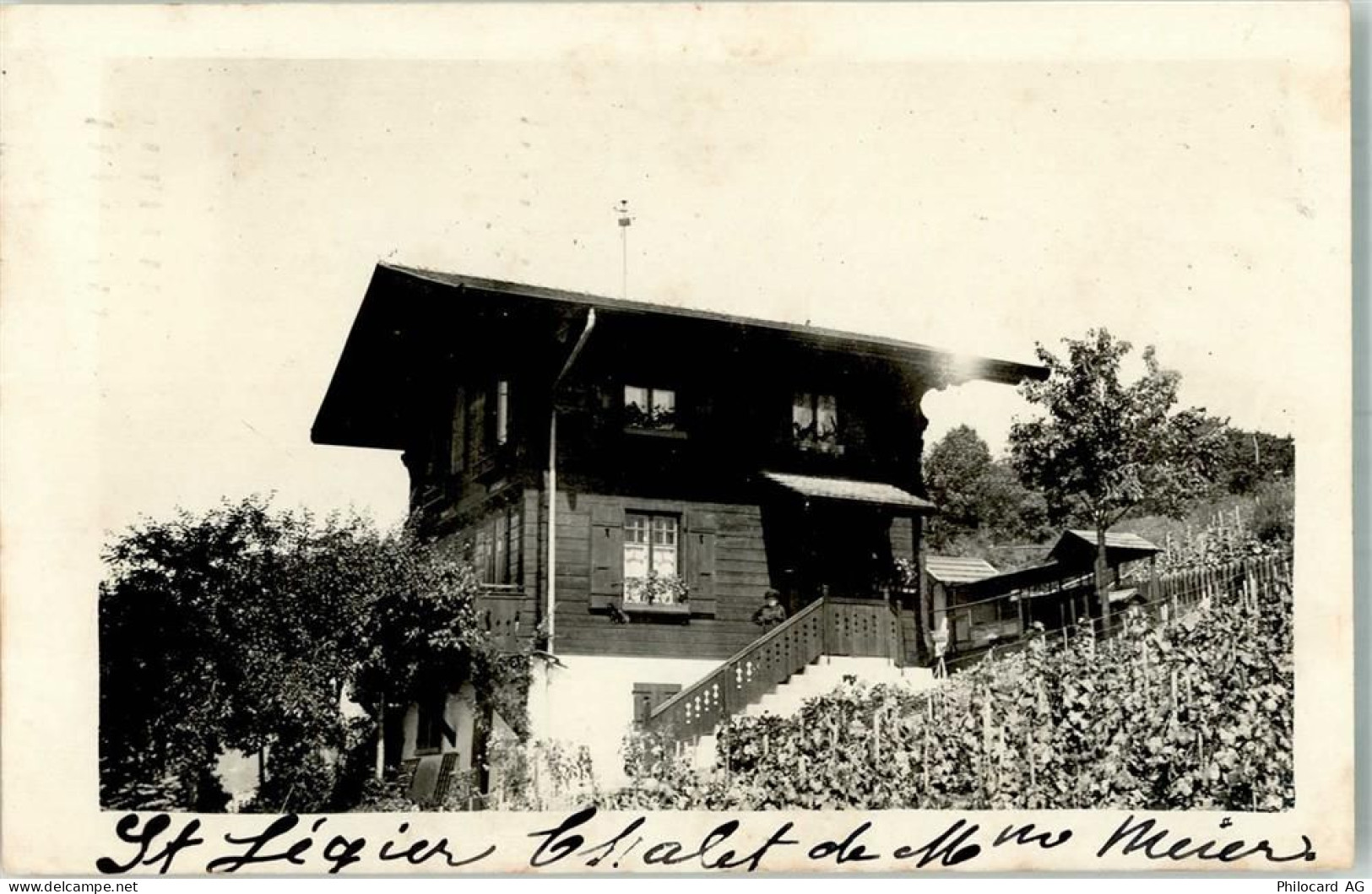 2350 Saignelégier 1927 - Ort handschriftlich Pension - 13581936