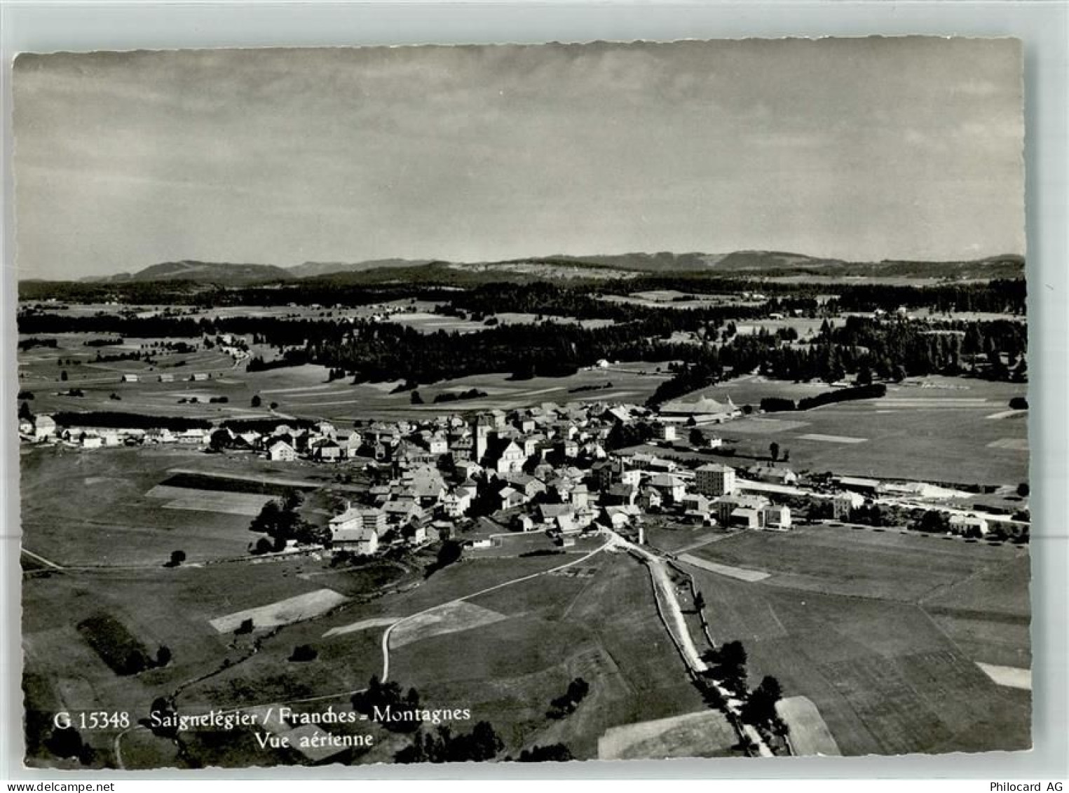 2350 Saignelégier Foto AK Fliegeraufnahme - 38022201