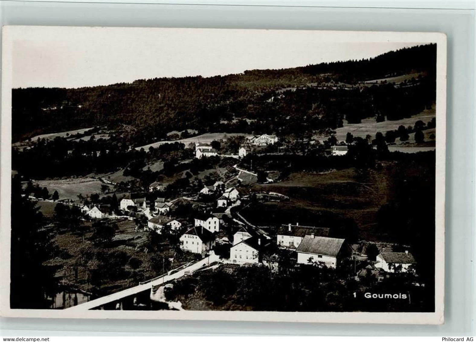 2354 Goumois Vautenaivre 1937 Foto AK Teilansicht AK - 13086838