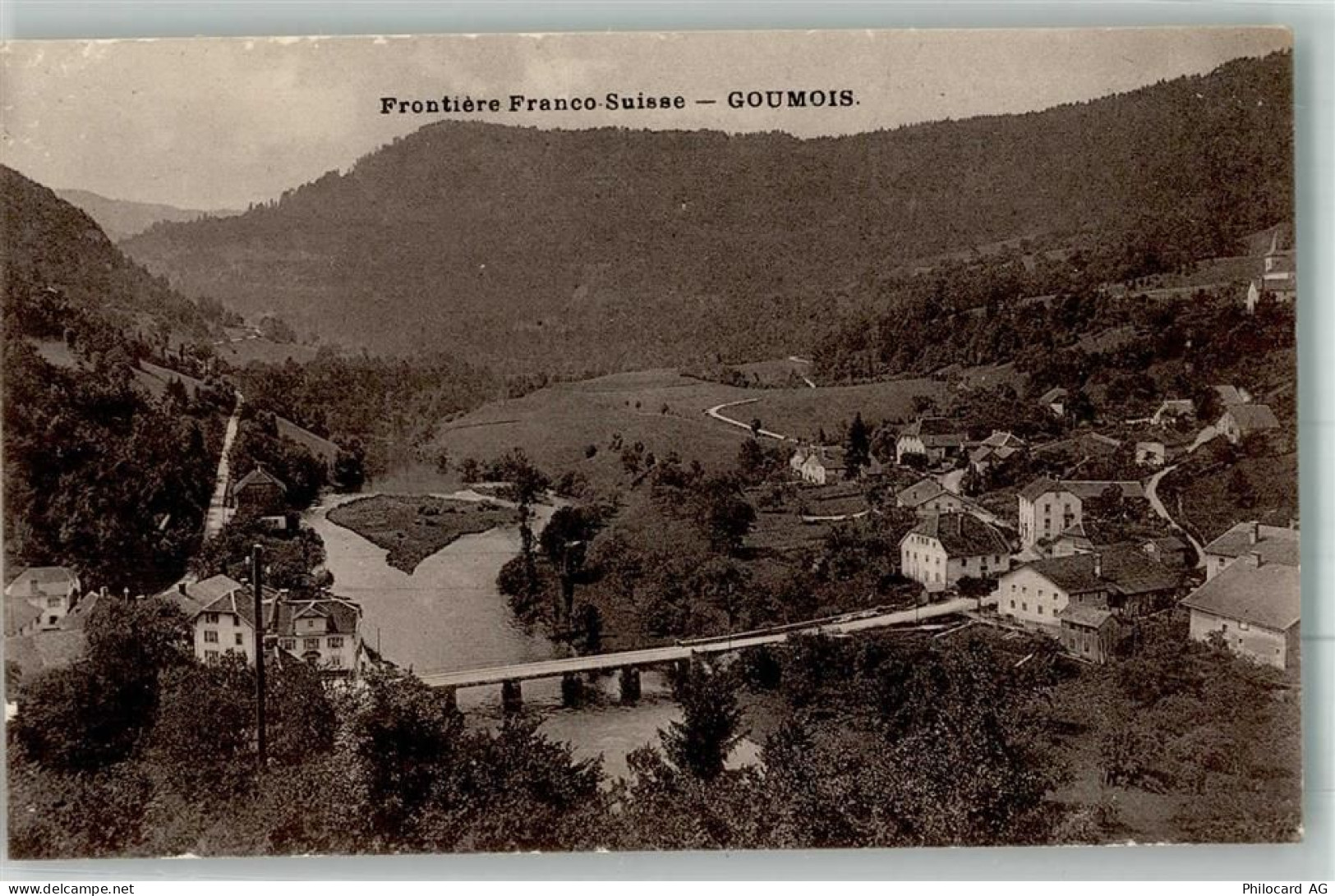 2354 Goumois Vautenaivre Gebrauchsspuren Grenze Frankreich Schweiz - 38024667