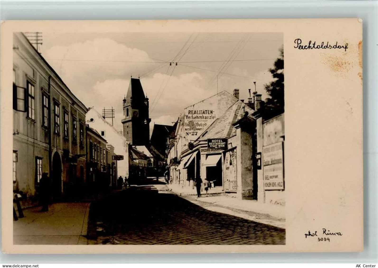 2380 Perchtoldsdorf 1936 - Straßenbild Fotokarte - 13400196