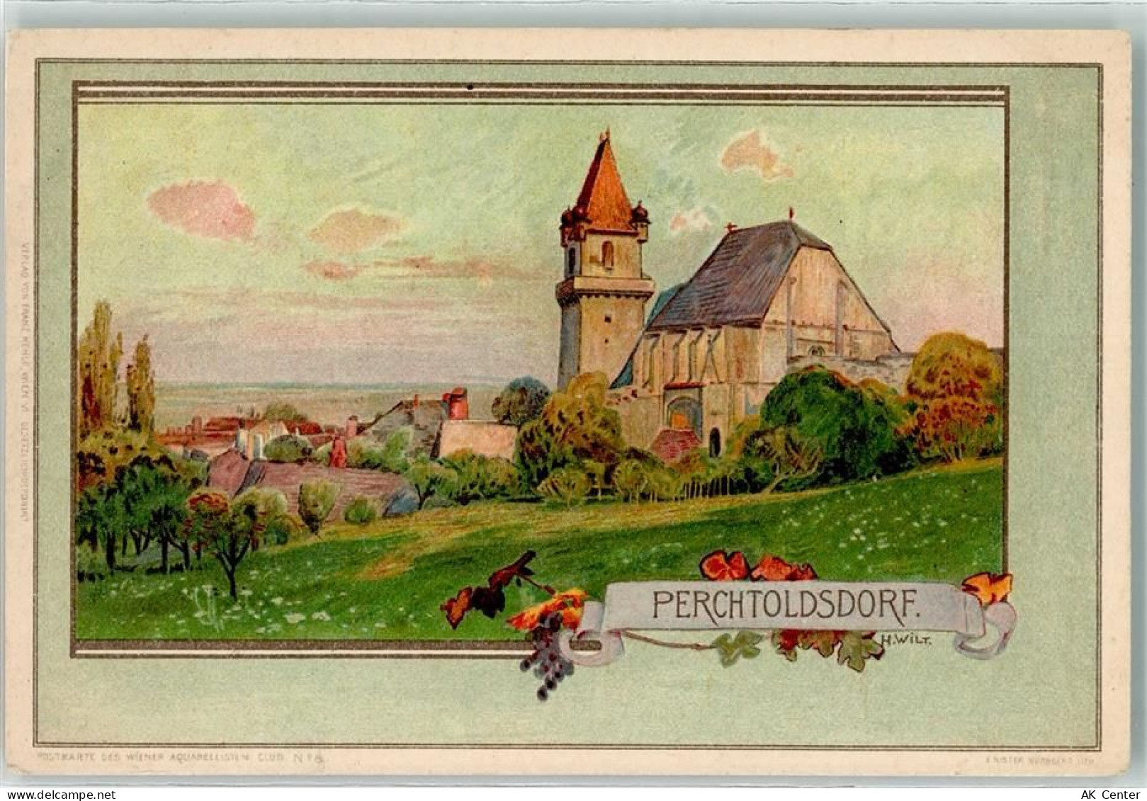 2380 Perchtoldsdorf Künstlerkarte sign. H. Wilt - 13199471