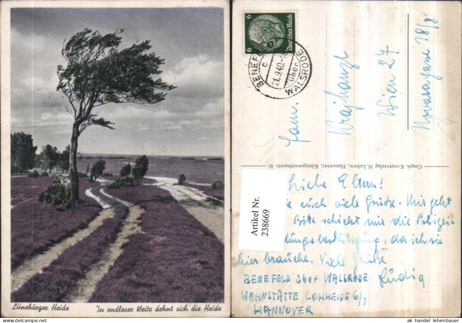 238669,Lüneburger Heide In endloser Weite dehnt sich die Heide Partie