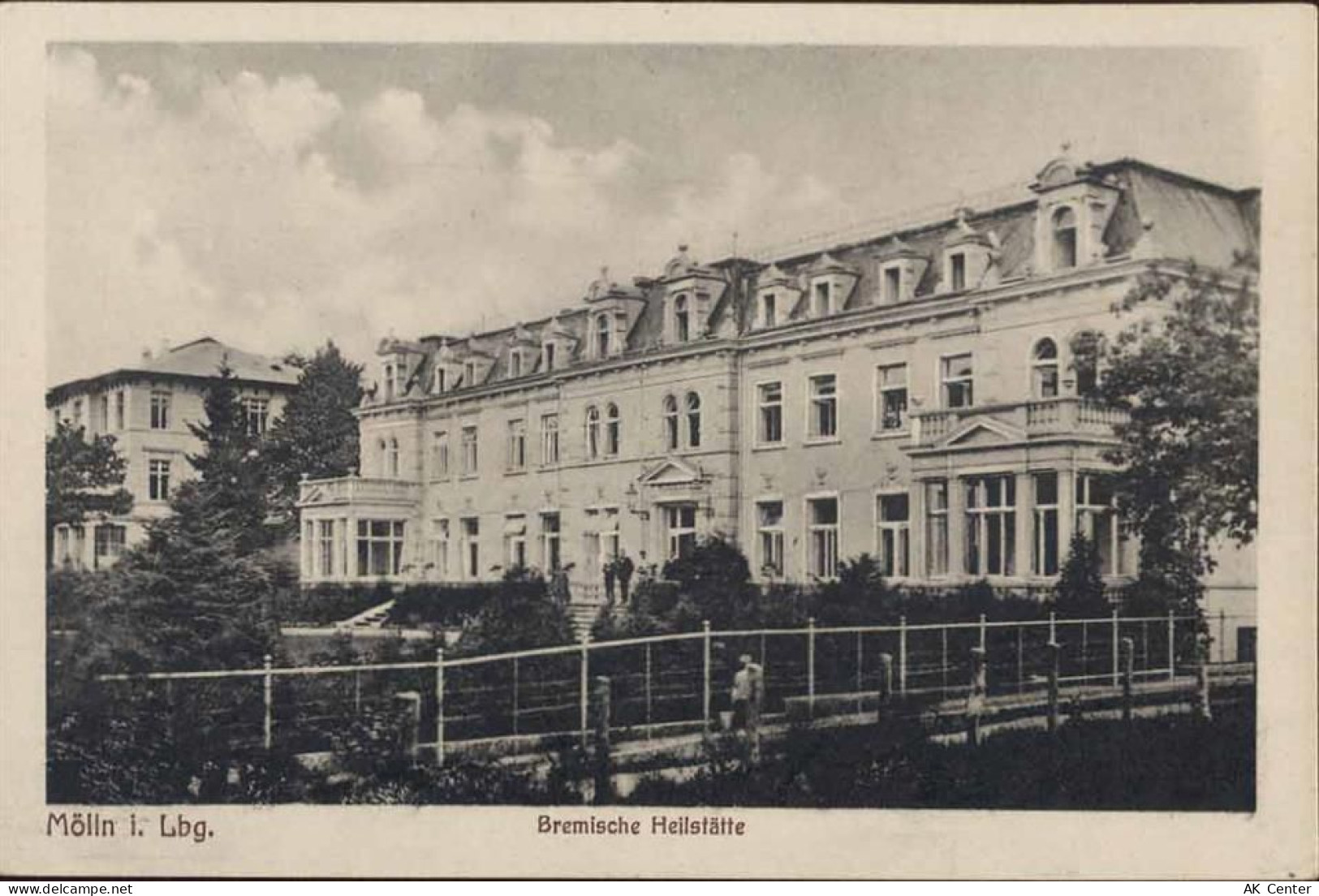 23879 W2410 Mölln um 1910/20 - Mölln, Bremische Heilstätte, Krankenhaus,... - 20071202