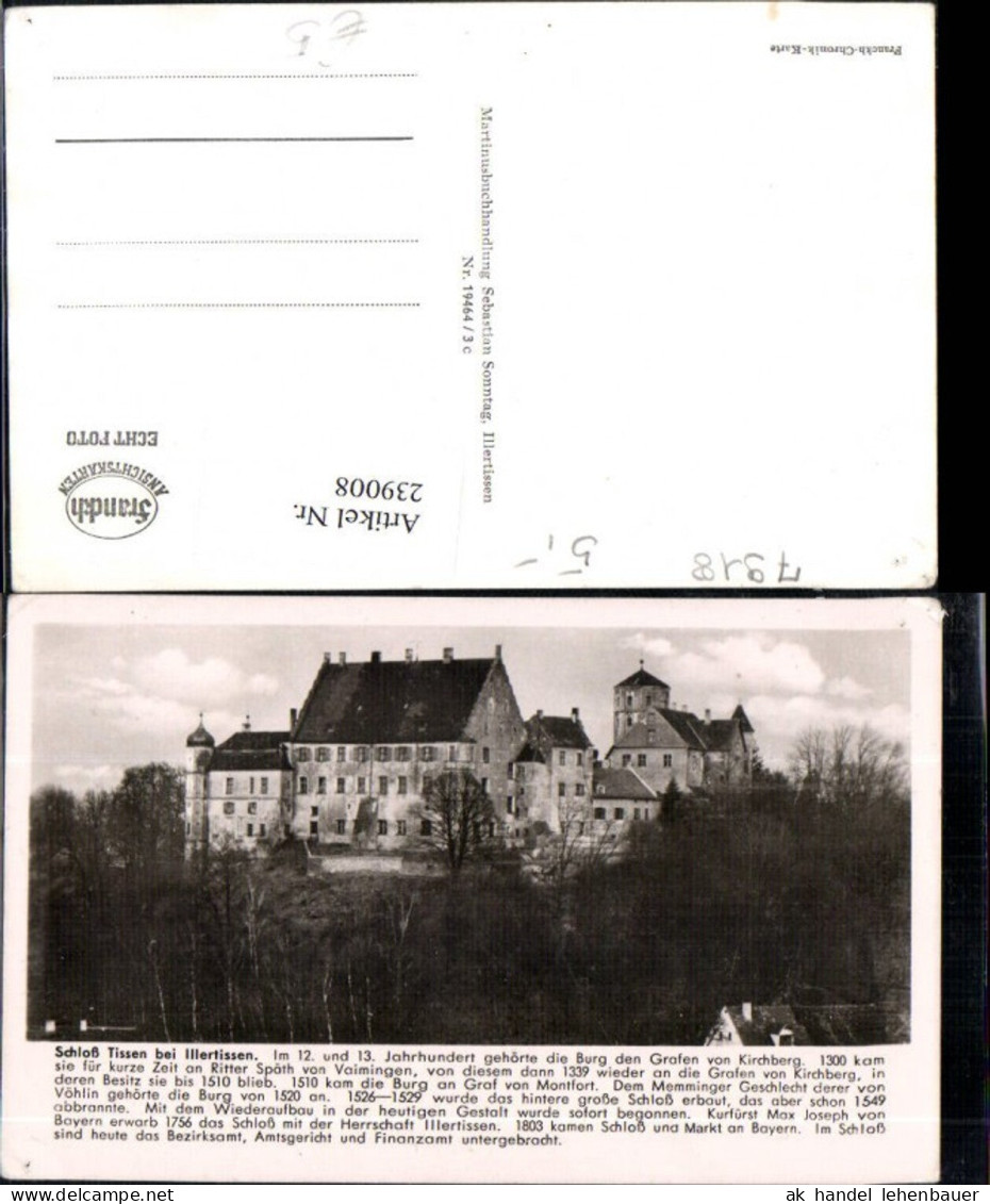 239008,Schloss Tissen b. Illertissen Text