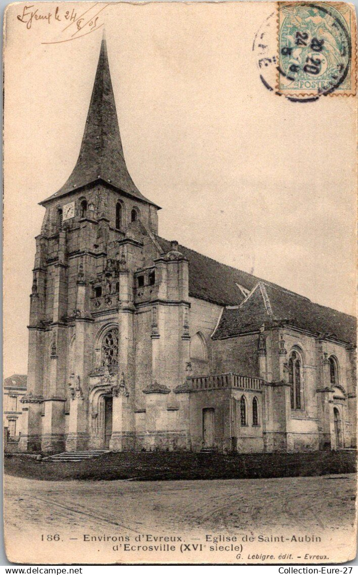 (*24/06/25) 27-CPA SAINT AUBIN D'ECROSVILLE