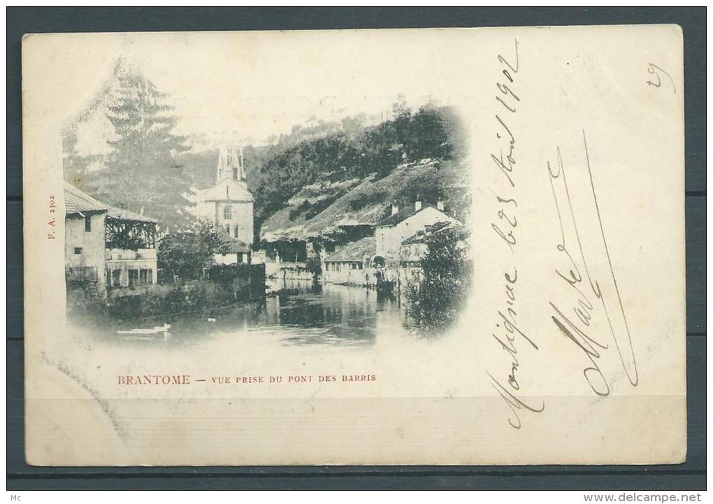24 -  Brantome - Vue Prise du Pont des Barris