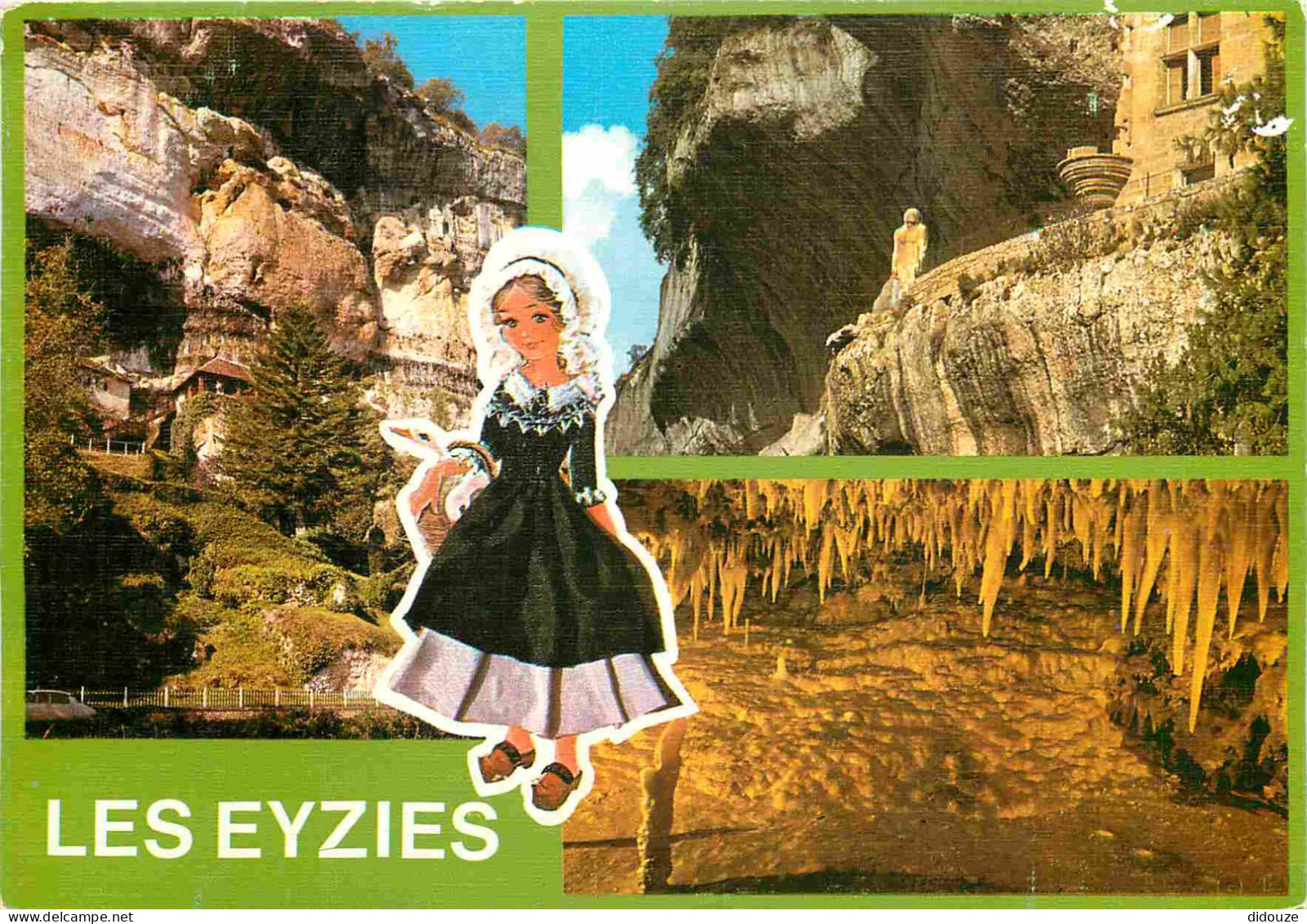 24 - Les Eyzies - Multivues - Grottes Préhistoriques - CPM - Flamme Postale - Voir Scans Recto-Verso