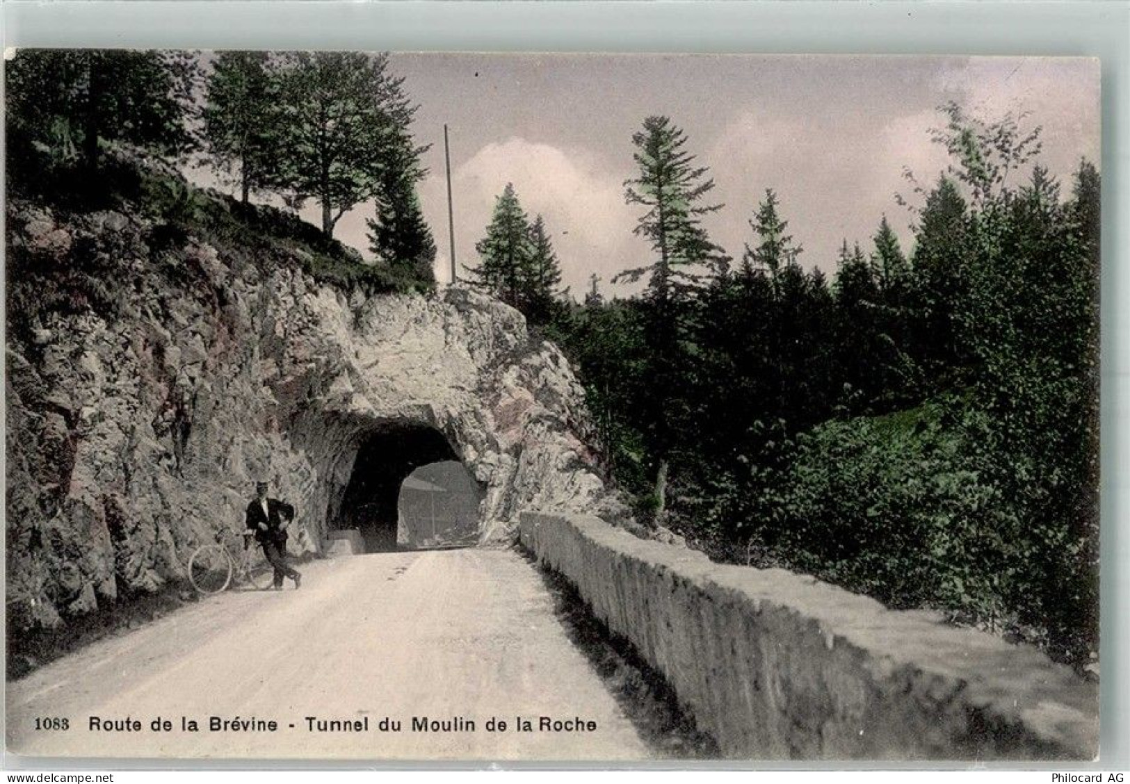 2406 La Brévine Foto AK Fahrrad Tunnel du Moulin de la Roche - 38216793