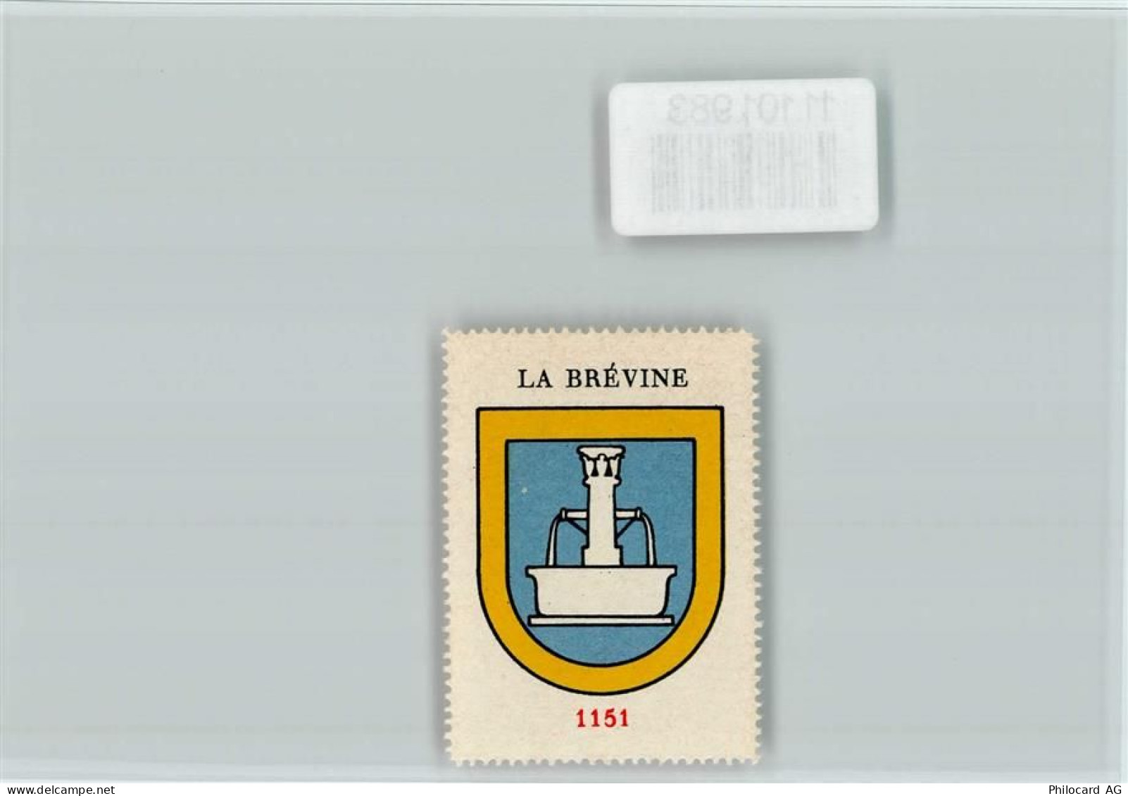 2406 La Brévine - Vignette Wappen Kaffee Hag ca 1920-1940 - 11101983