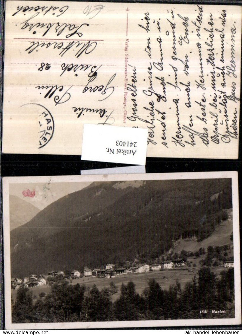 241403,Haslen Teilansicht Kt. Glarus