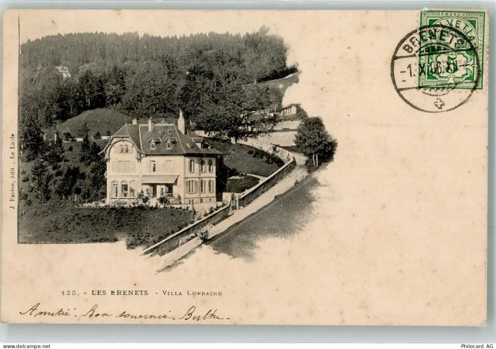 2416 Les Brenets 1906 - Villa Lorraine - 10643497