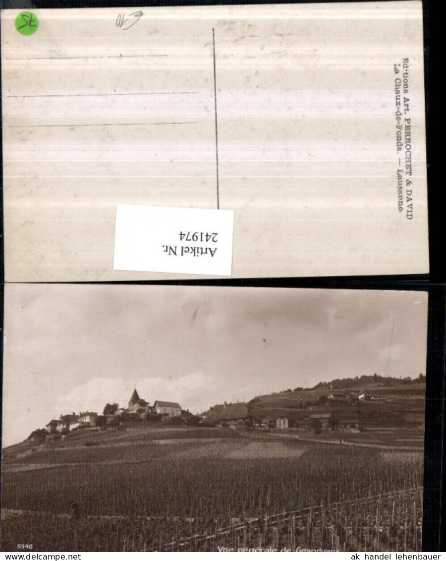 241974,Vue generale de Grandvaux Totale Kt Waadt