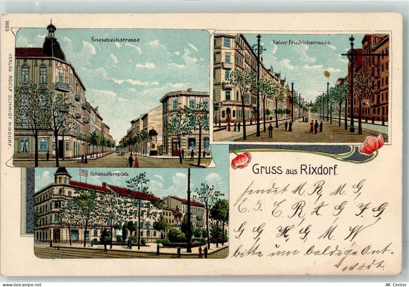 24306 W2320 Rixdorf 1905 Lithographie Knesebeckstraße Kaiser Friedrichst... - 13620062