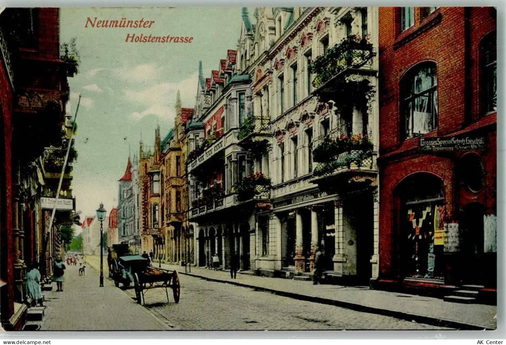 24534 W2350 Neumünster , Holst 1912 - Holstenstraße Spezial Schuh-Geschä... - 13643085