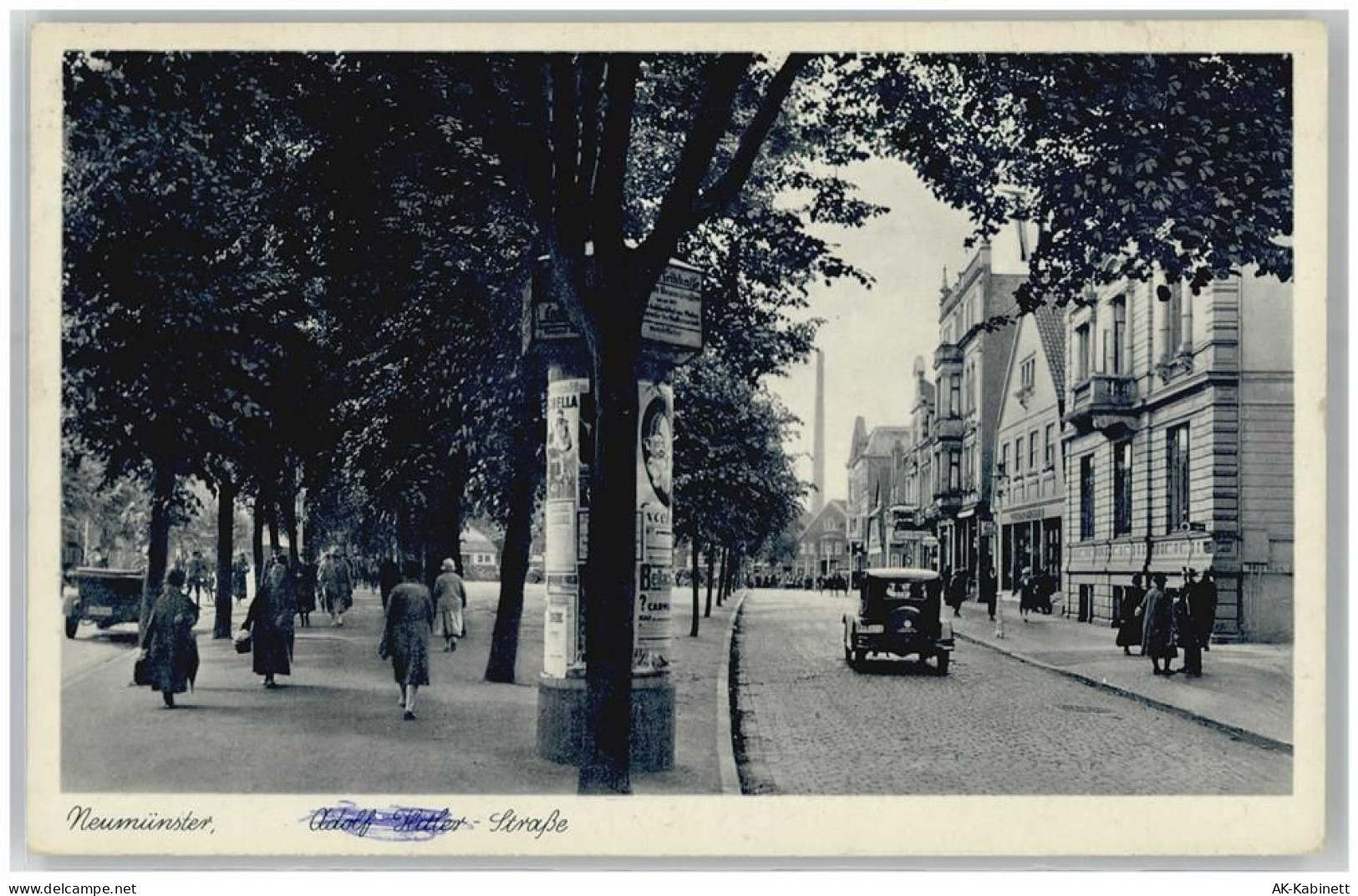24534 W2350 Neumünster , Holst - Straße Litfaßsäule Auto - 51660007