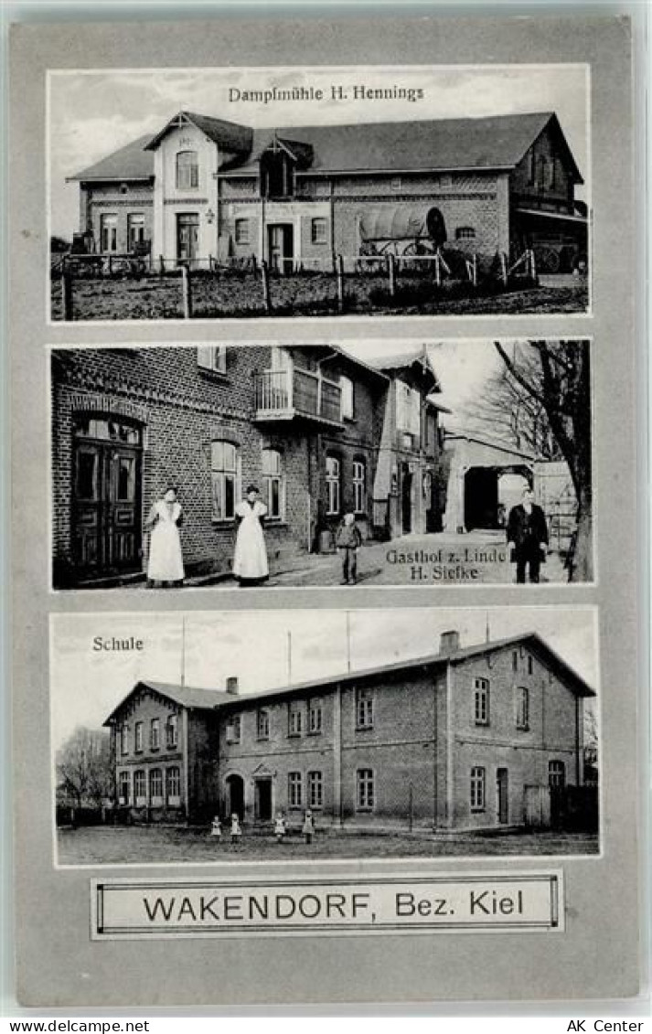 24558 W2359 Wakendorf b Henstedt-Ulzburg 1911 - Dampfmühle H, Hennings G... - 13608180