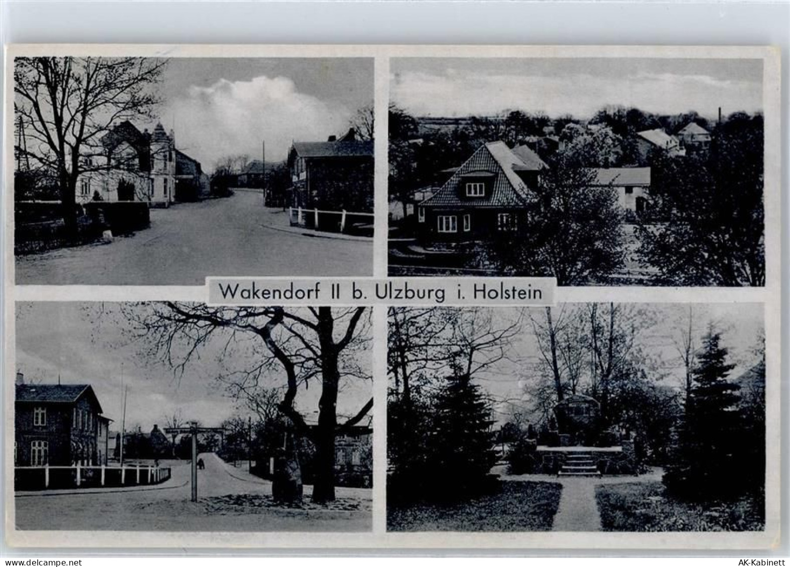 24558 W2359 Wakendorf b Henstedt-Ulzburg - Strassenszene Kriegerdenkmal... - 51458425