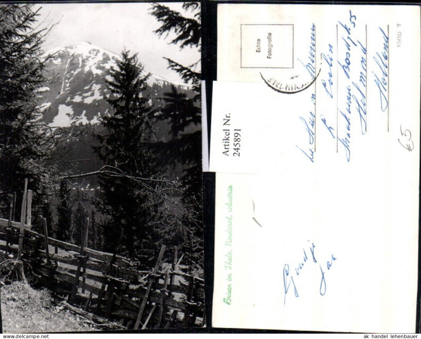 245891,Brixen im Thale Partie Wald Bergkulisse