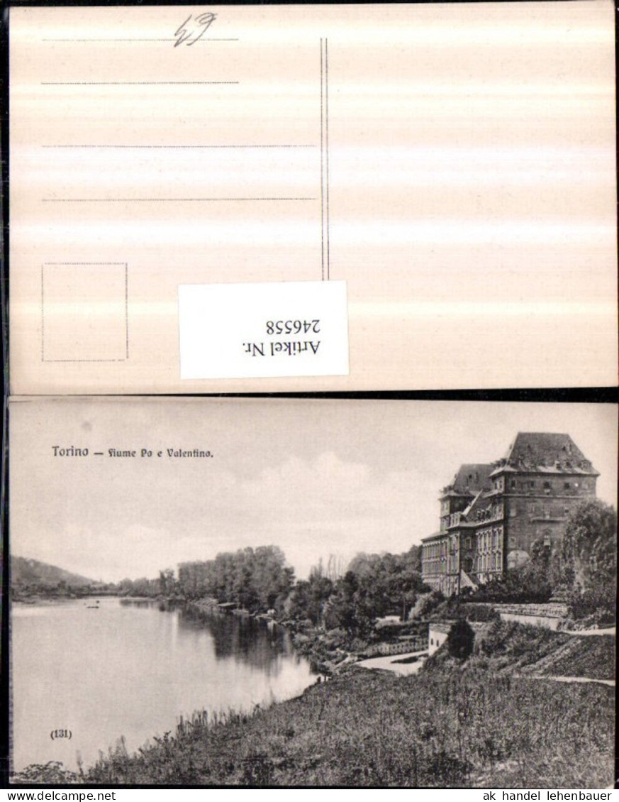 246558,Torino Turin Fiume Po e Valentino Schloss
