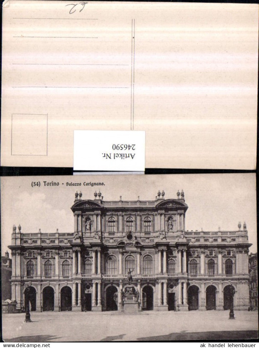 246590,Torino Turin Palazzo Carignano Museum m. Denkmal