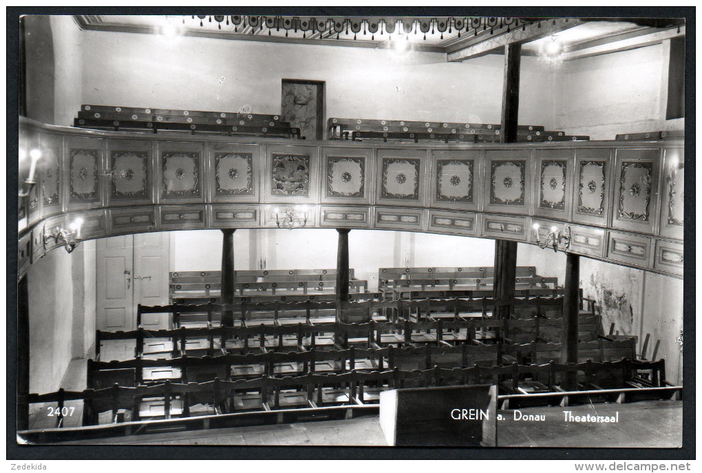 2483 - alte Foto Ansichtskarte - Grein Theater Theatersaal Innenaufnahme - n. gel TOP