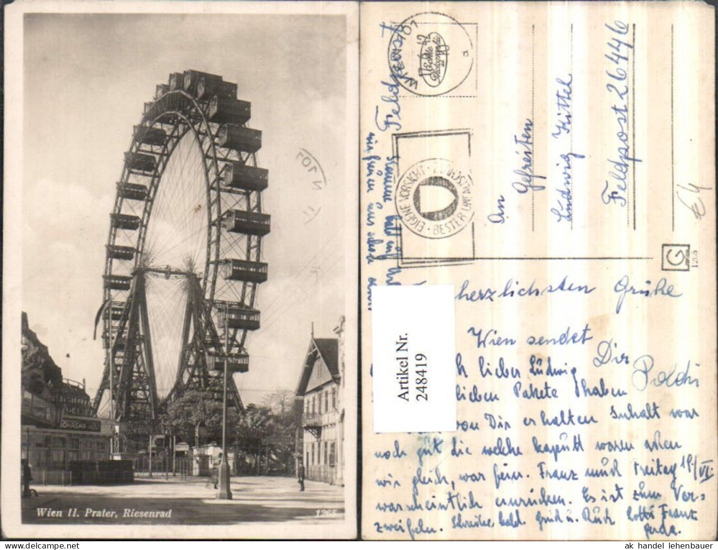 248419,Wien Leopoldstadt Prater Riesenrad