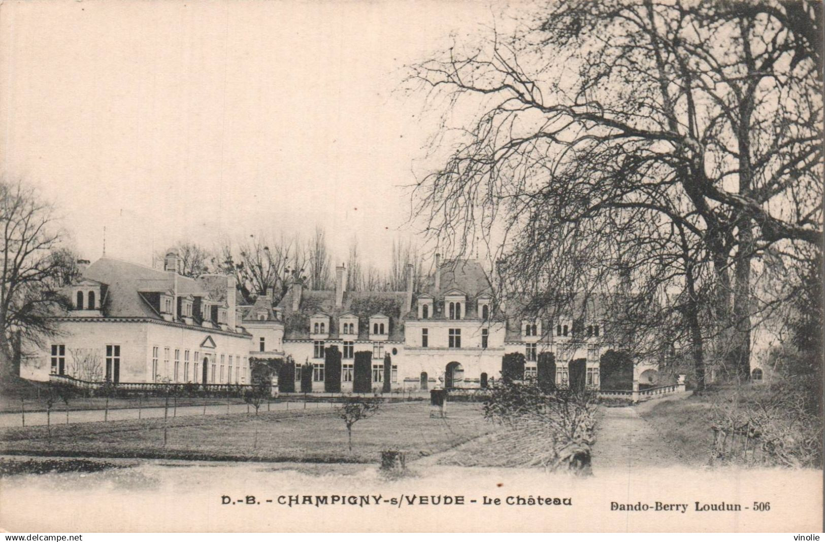 25-5160 : CHAMPIGNY-SUR-VEUDE. CHATEAU