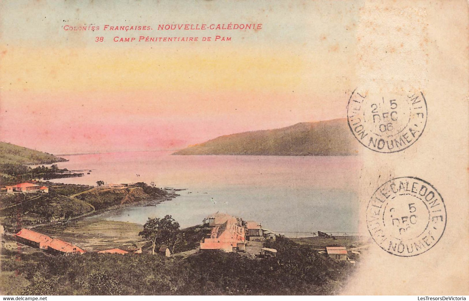 [-25%] CPA NOUVELLE CALEDONIE - camp penitentiaire de Pam - colorisé - rare