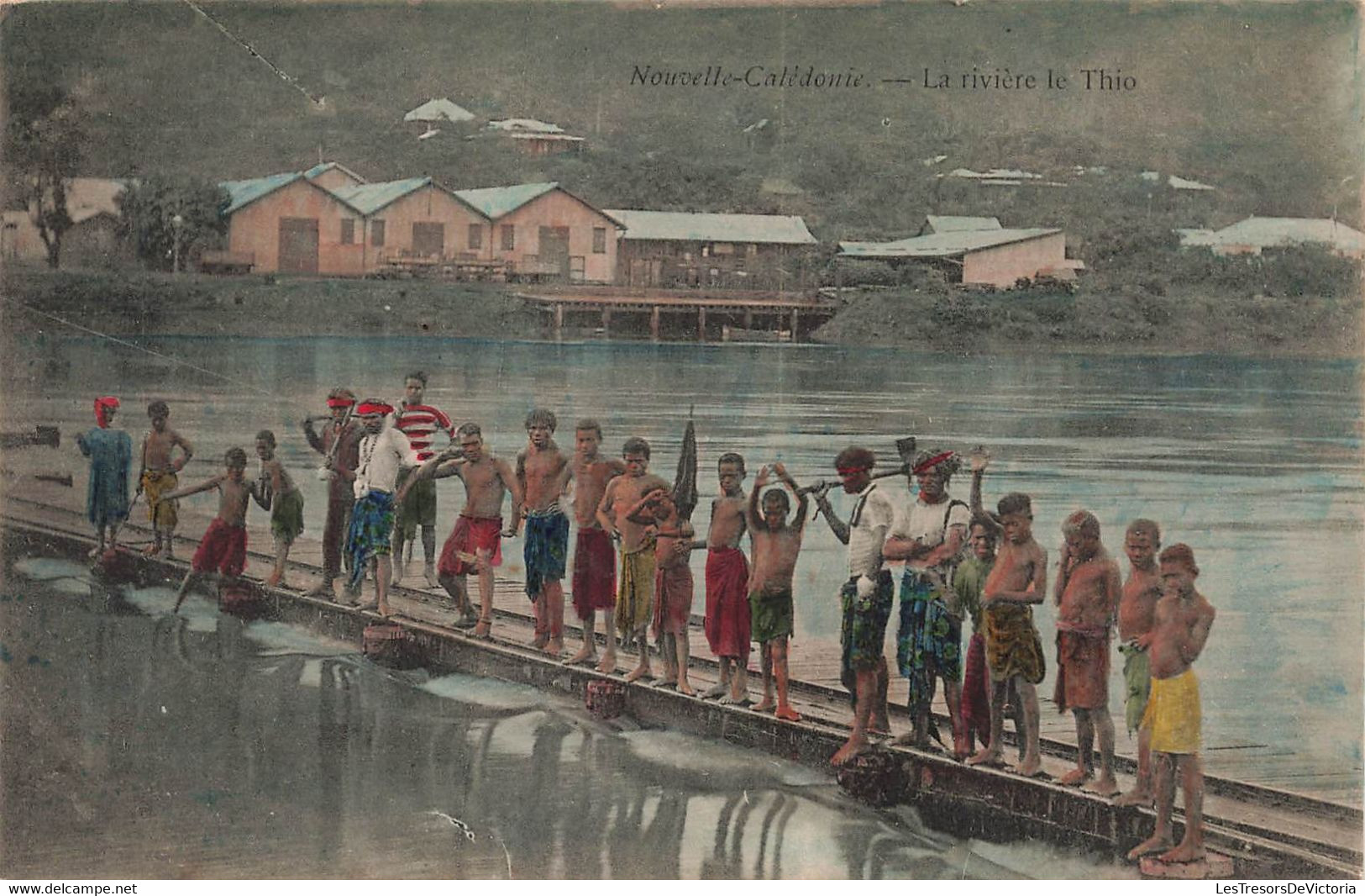 [-25%] CPA NOUVELLE CALEDONIE - la riviere le thio - colorisé - rare - animé