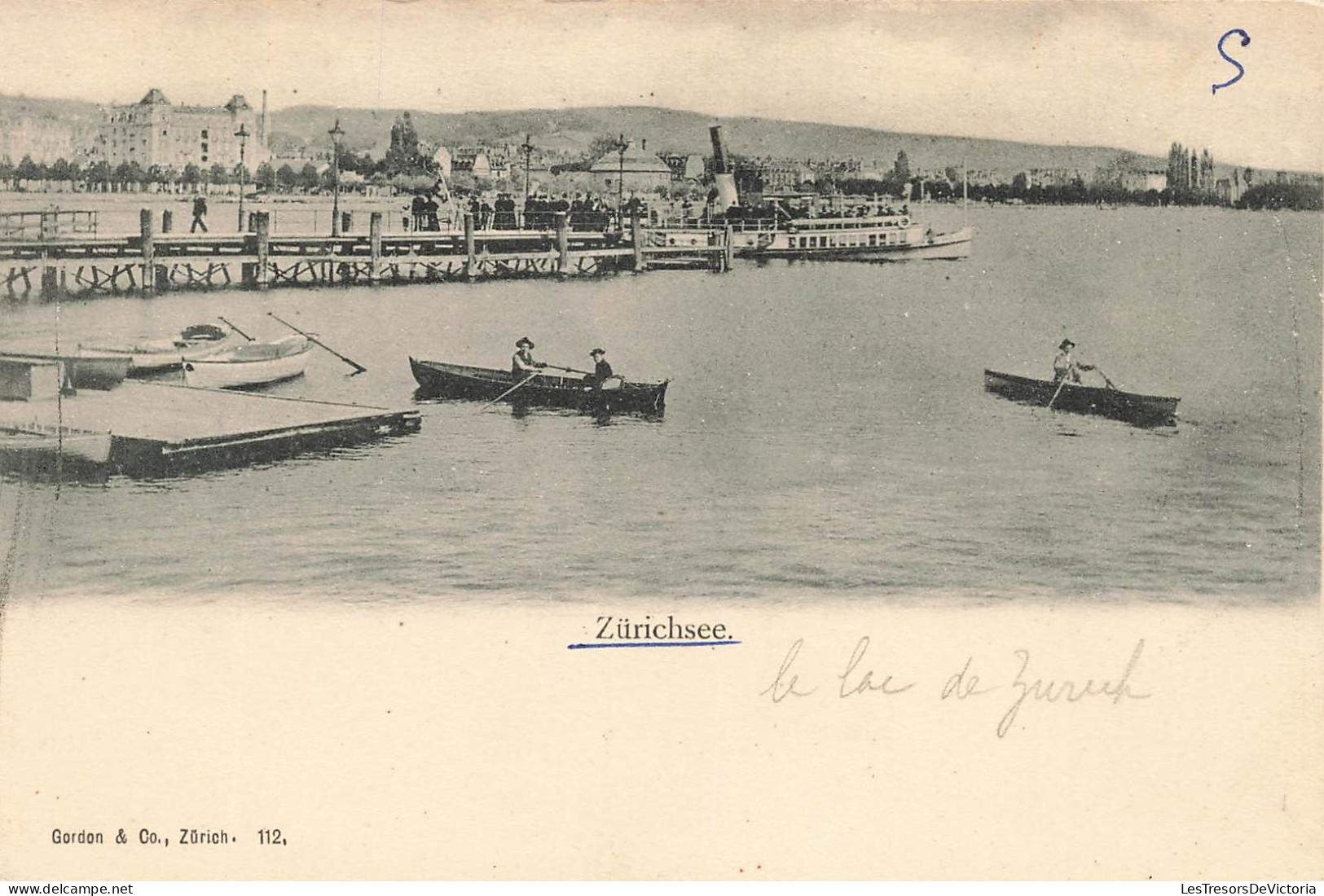 [-25%] SUISSE - Zurich - Lac de Zurich - Vue densemble - Carte Postale Ancienne