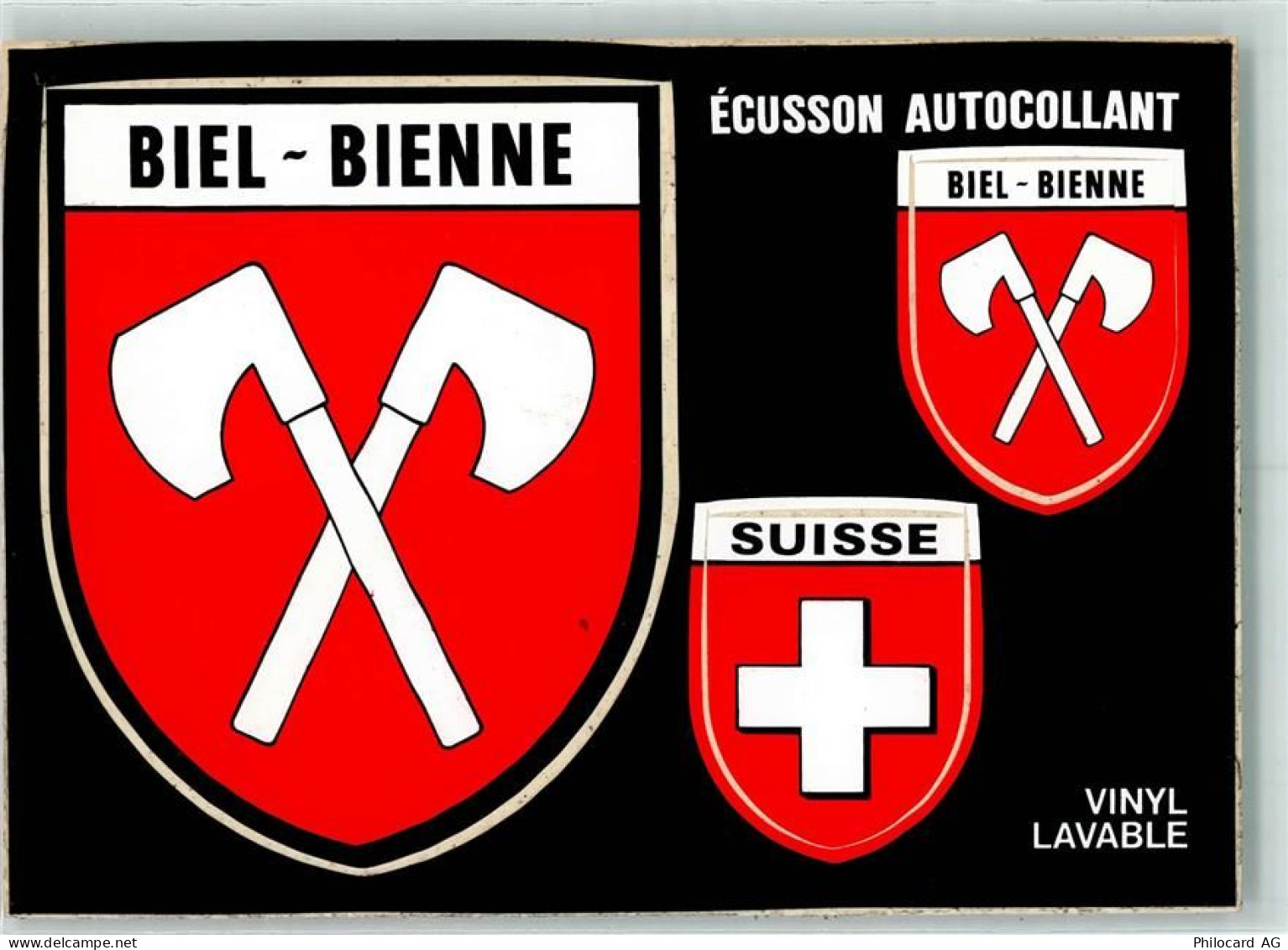 2500 Biel/Bienne - Ecusson Autocollant Biel Vinyl Lavable - 10281758
