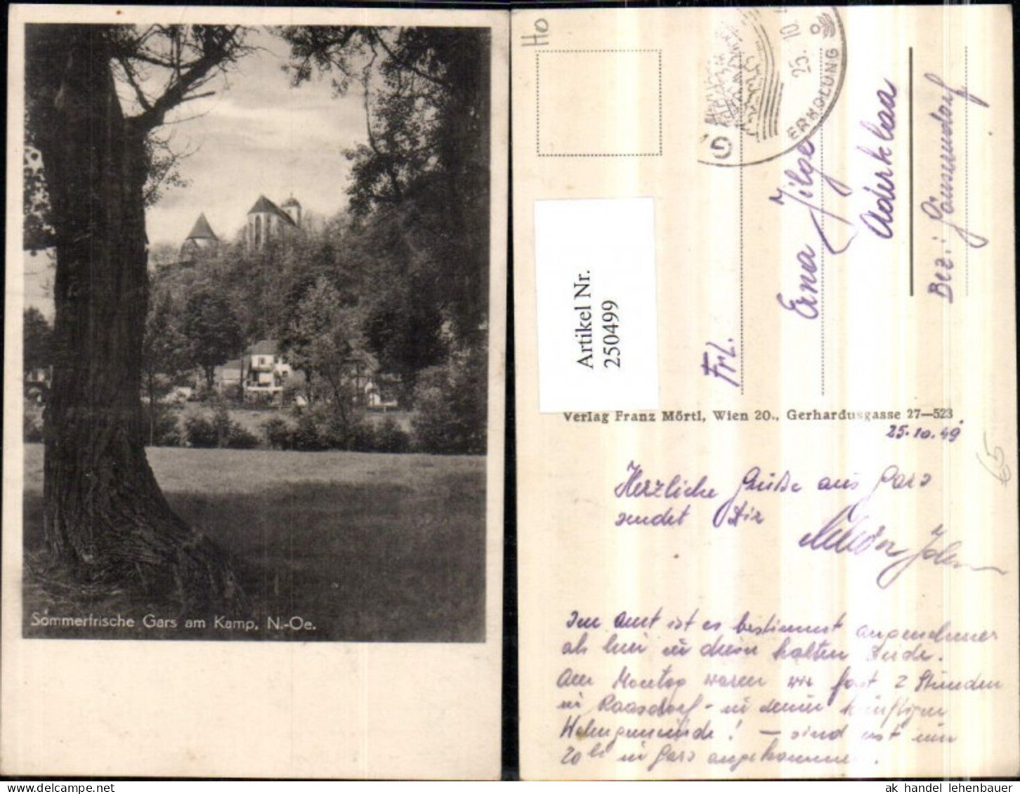 250499,Gars am Kamp Partie Kirche