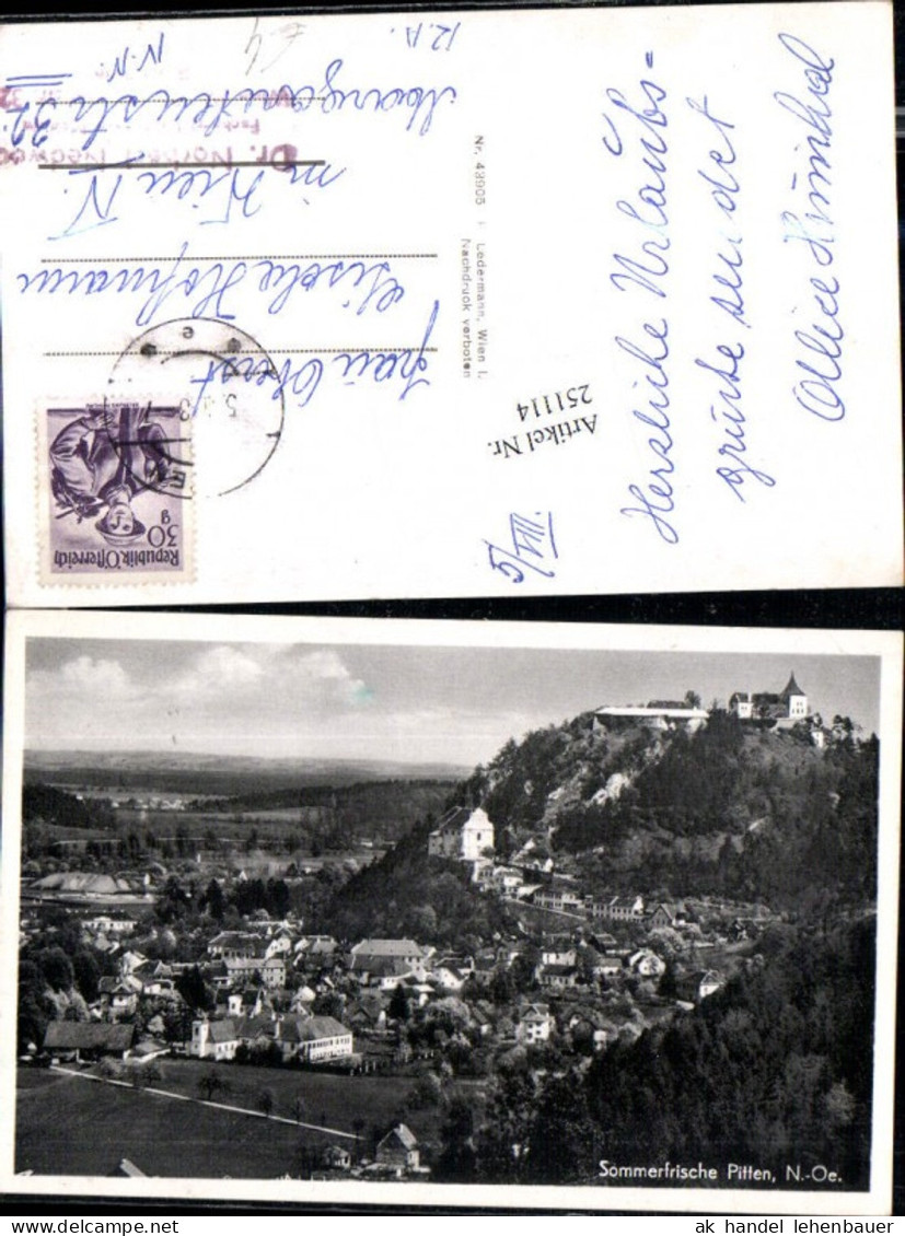 251114,Pitten Totale m. Schloss Kirche