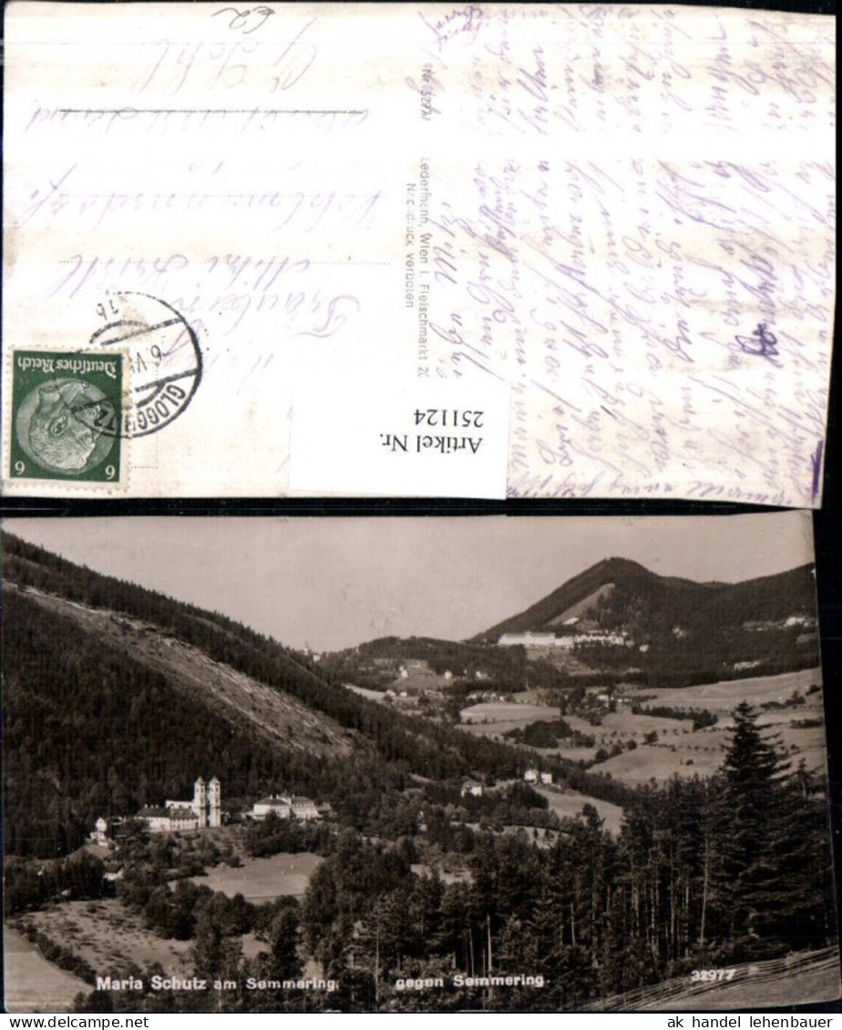 251124,Maria Schutz am Semmering Totale Kirche geg. Semmering