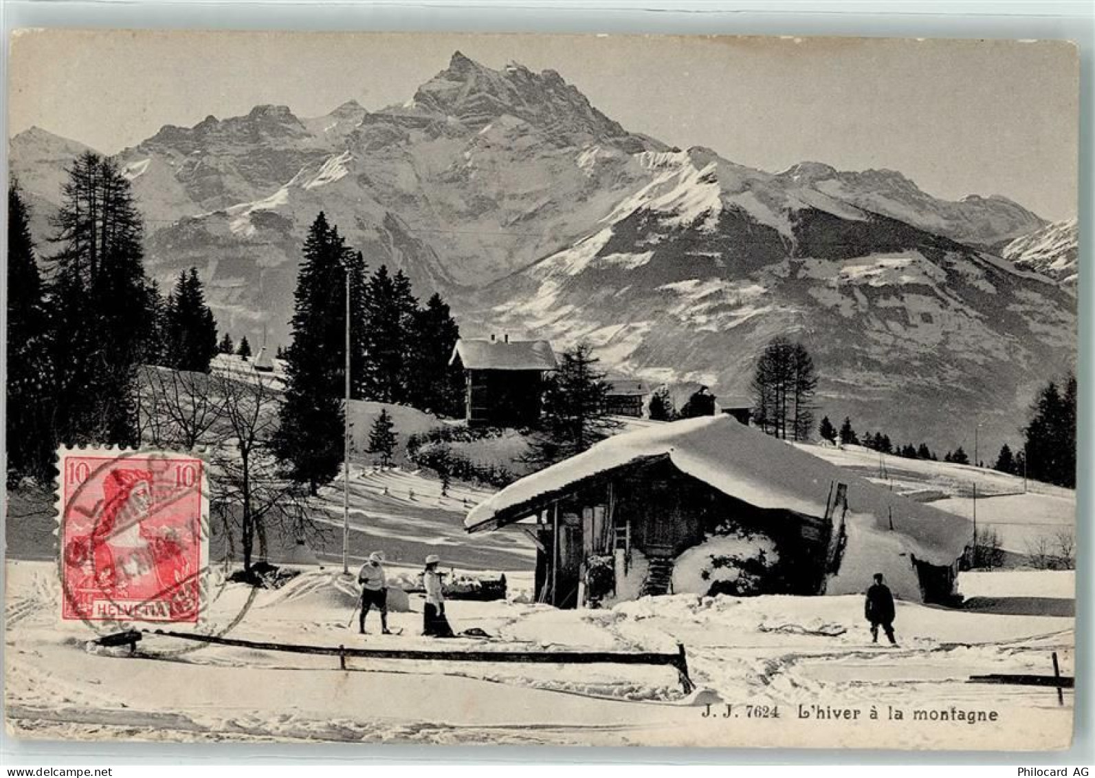 2515 Prêles 1908 - Winter in der Montagne - 10596476