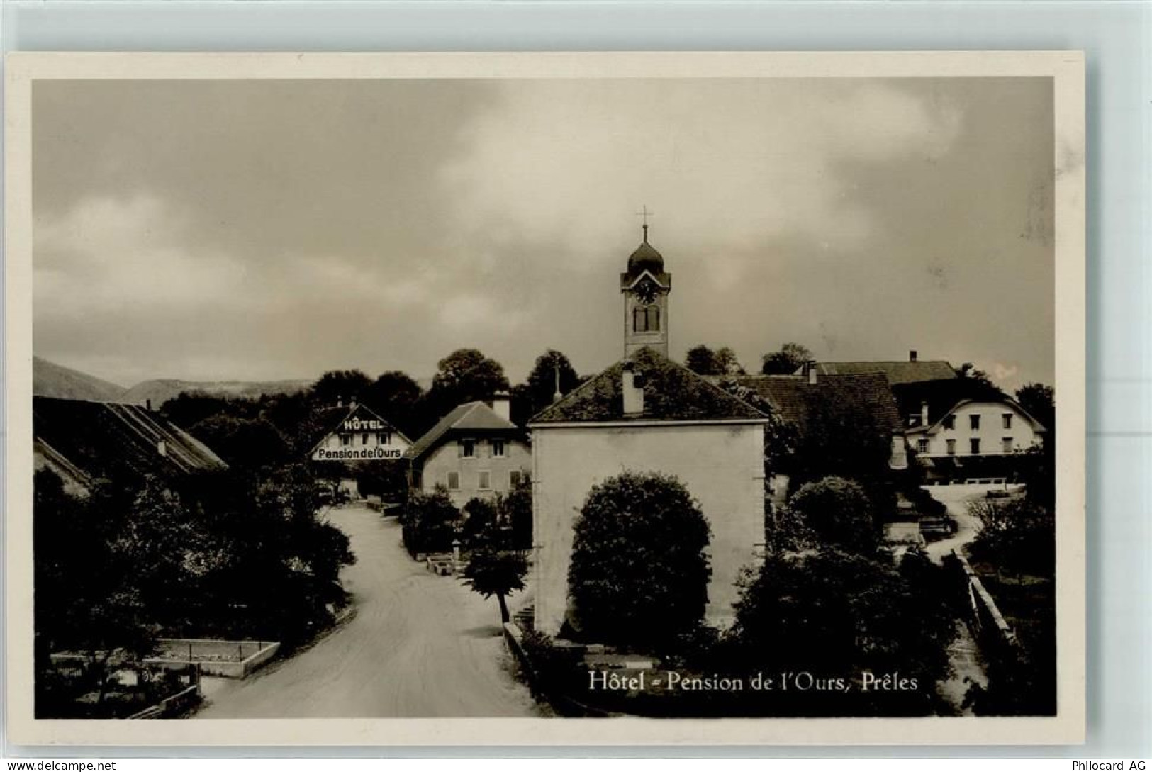 2515 Prêles Karte beschädigt Hotel Pension de lOurs - 13150422