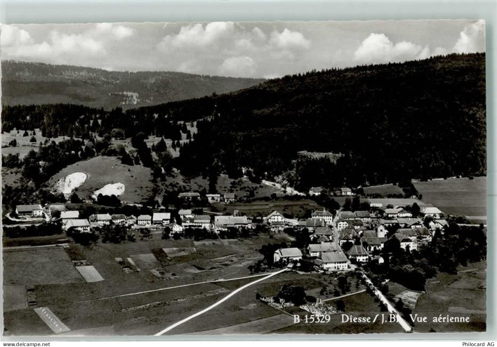 2517 Diesse Karte beschädigt Fliegeraufnahme - 13150402