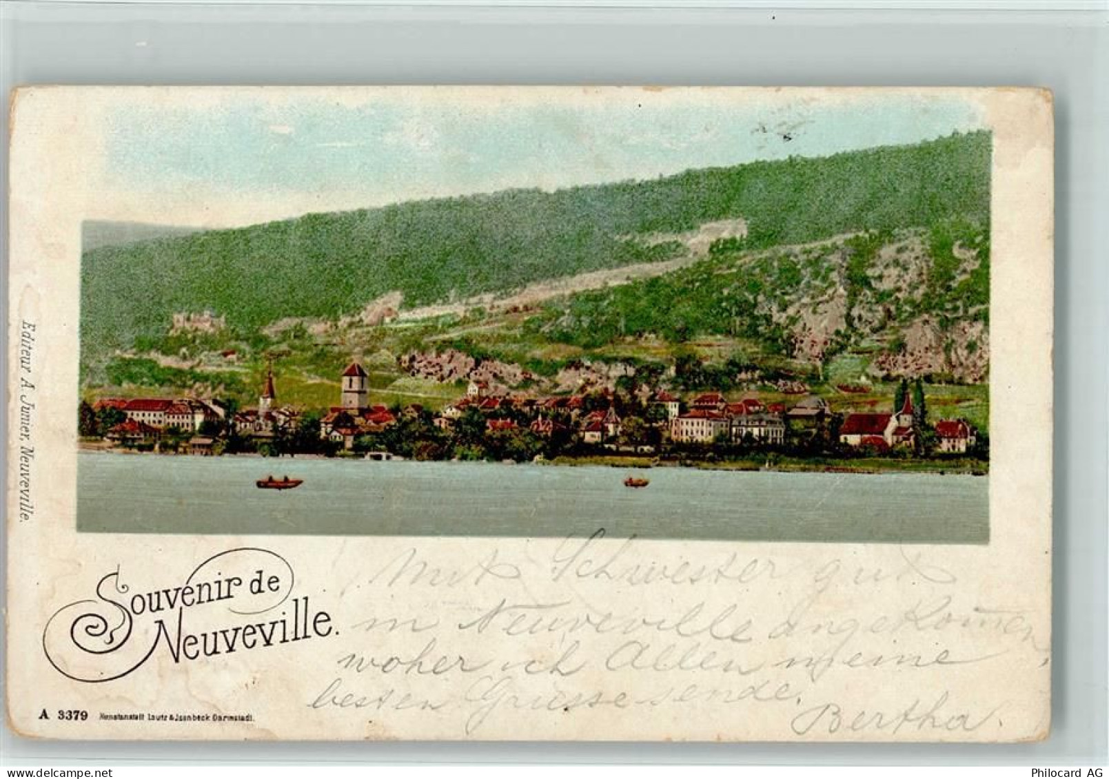 2520 La Neuveville Lithographie 1900 - 13113593