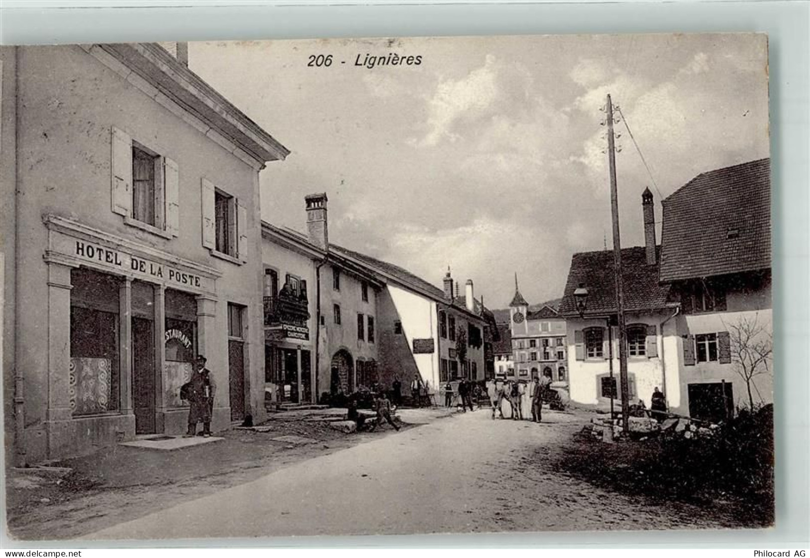 2523 Lignières 1910 - Hotel de la Poste - 13636784