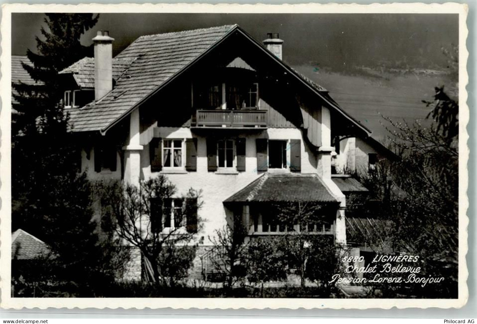 2523 Lignières 1960 Foto AK Pension Lorenz - 10686940