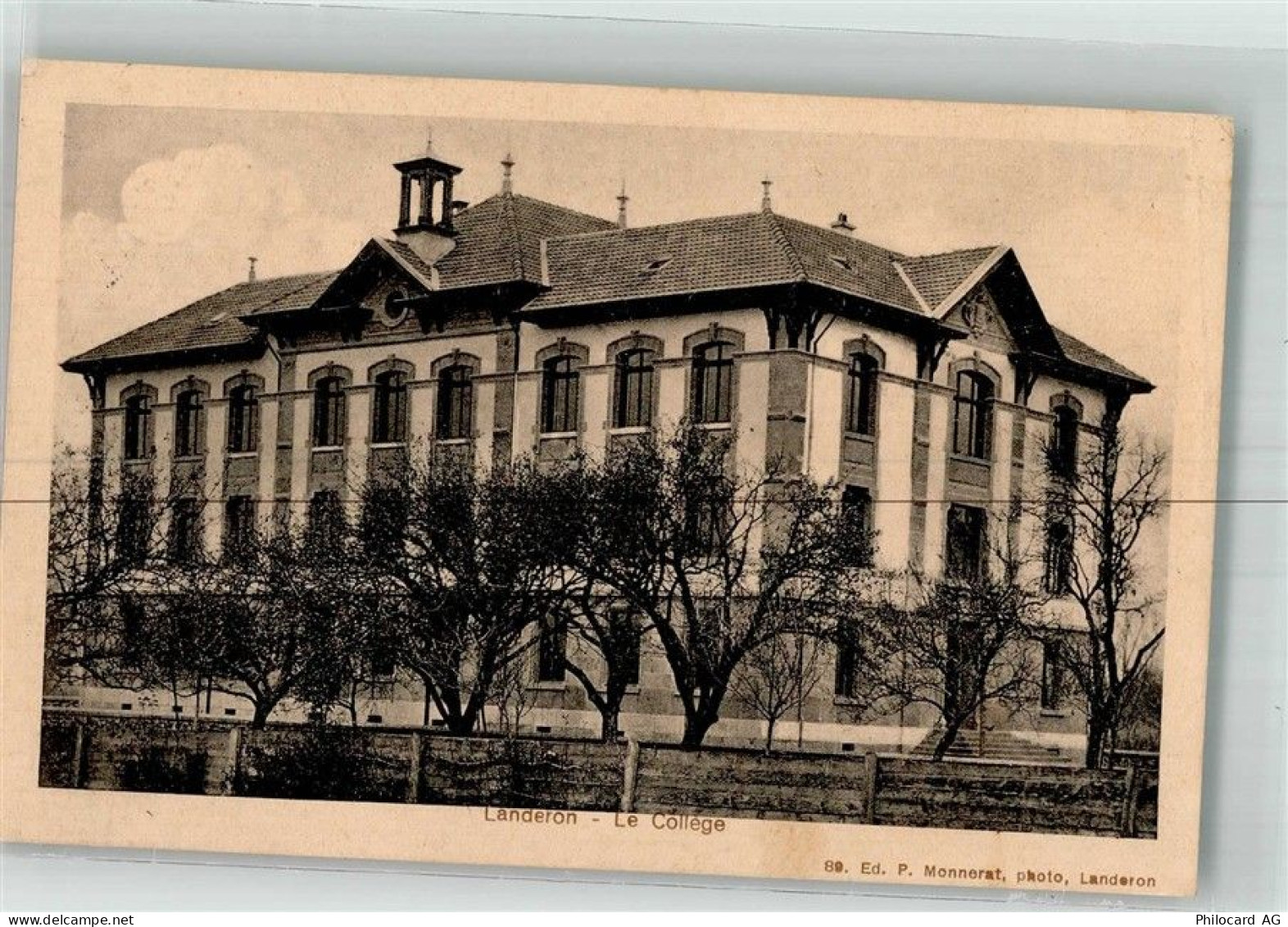 2525 Le Landeron 1912 Foto AK Le College - 38216771