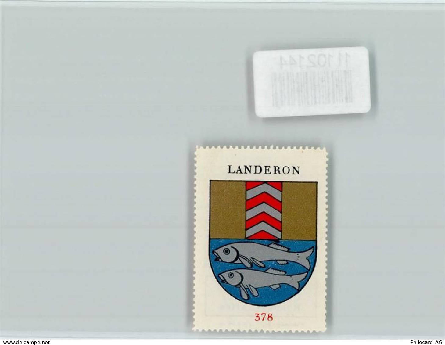 2525 Le Landeron - Vignette Wappen Kaffee Hag ca 1920-1940 - 11102144