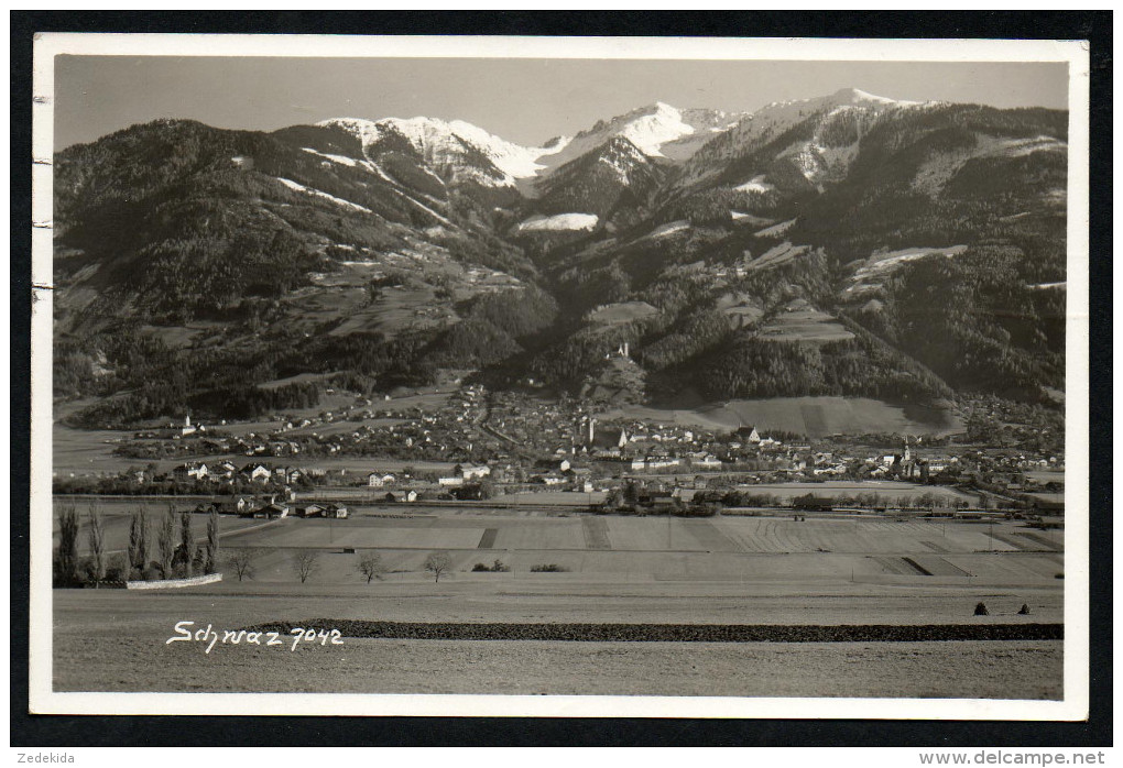 2529 - alte Foto Ansichtskarte - Schwaz gel 1938